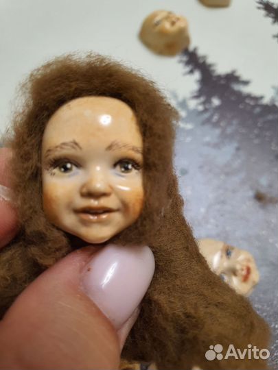 Личики для ватных игрушек