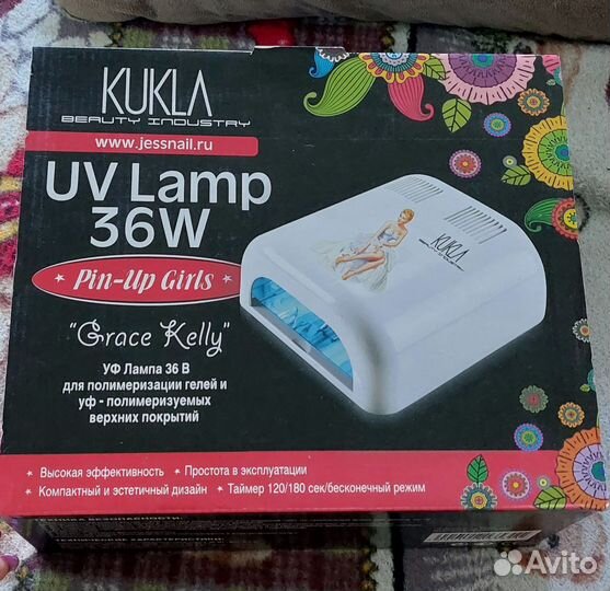 Уф лампа для ногтей 36w новая