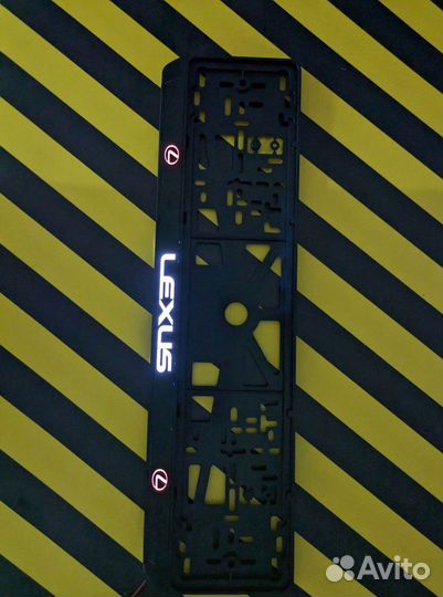 Номерная рамка c вашим лого и дизайном