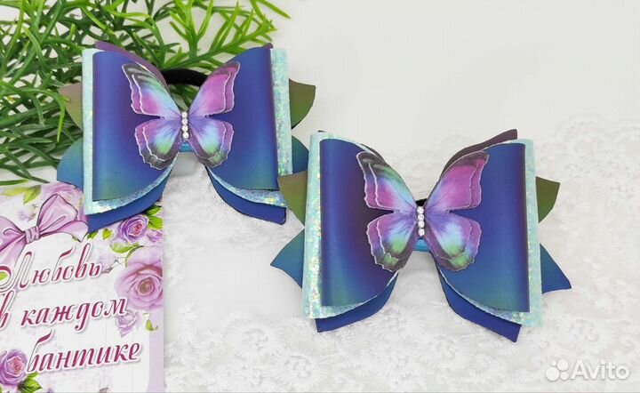 Бантики весенние с бабочками