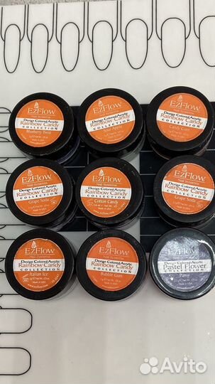 Акриловая пудра для наращивания ногтей