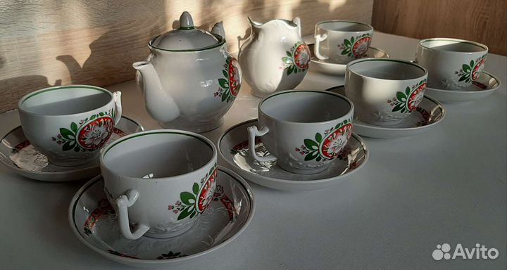 Чайный сервиз фарфор СССР винтаж