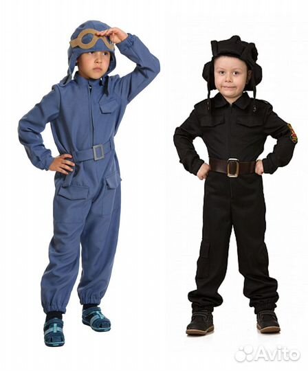 Костюм моряка, танкиста, лётчика, солдат, командир