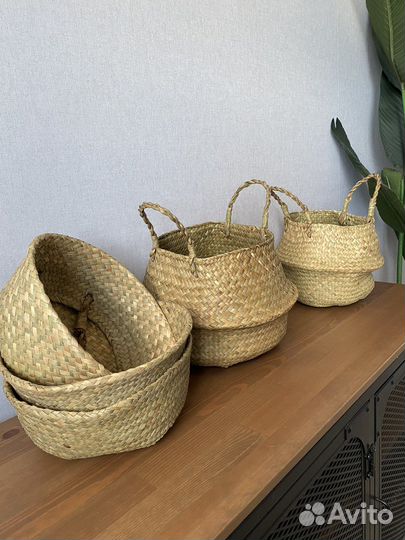 Корзина плетеная как IKEA