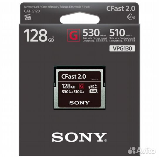 Карта памяти Sony CFast 128gb CAT-G128