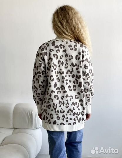 Кардиган леопардовый