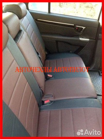Чехлы Автопилот Hyundai Santa-Fe из экокожи