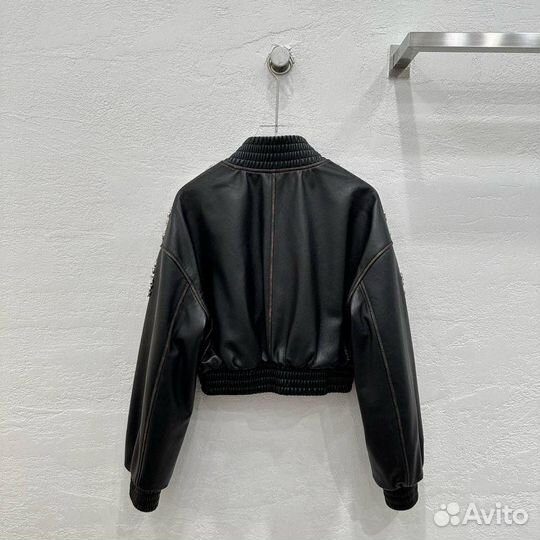 Кожаная куртка sandro женская