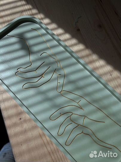 Декоративный поднос подставка для интерьера дома