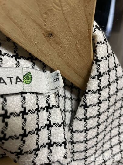 Пиджак твидовый укороченный