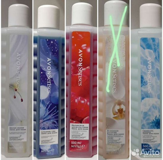 Пены,гели Avon