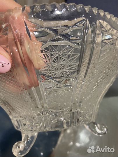 Хрустальная ваза для фруктов