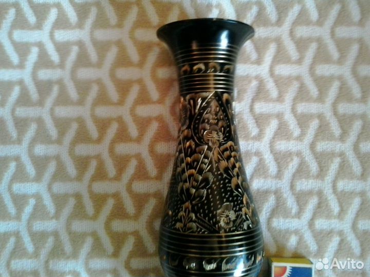 Ваза Латунь Индия винтаж