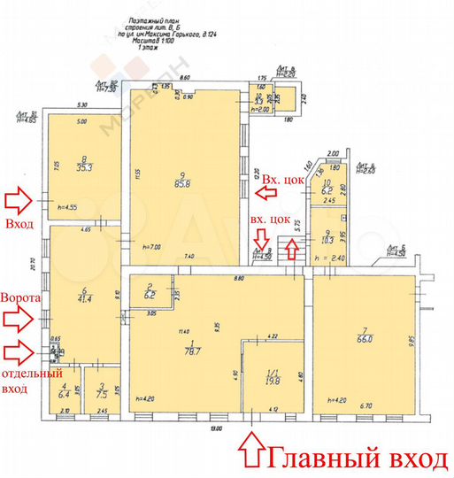 Здание в центре города, 588 м2