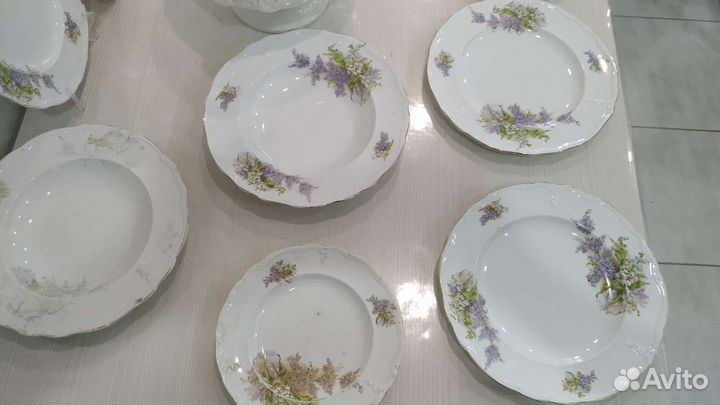 Сервиз столовый, Кузнецова Сирень и ландыши