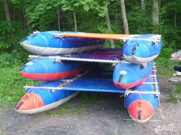 Катамаран туристский надувной 6-местный длина 5 м