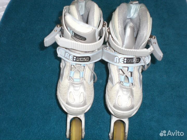 Раздвижные роликовые коньки action и защита