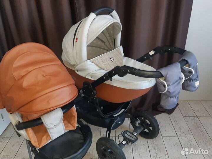Детская коляска Tutek 2в1 люлька +прогулочный блок