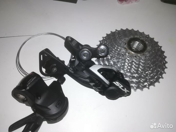 Переключатель SLX RD-M675, манетка Deore SL-M610