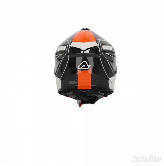 Шлем Acerbis steel carbon White/Orange