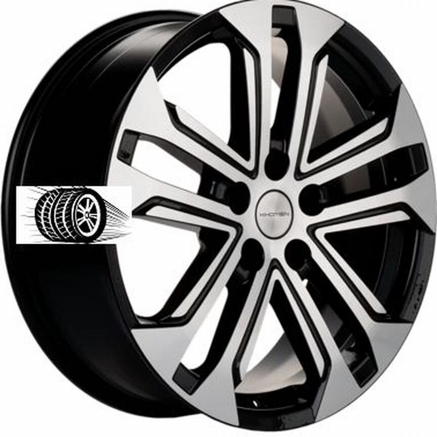 Литые диски Khomen Wheels 7×R18 5×108