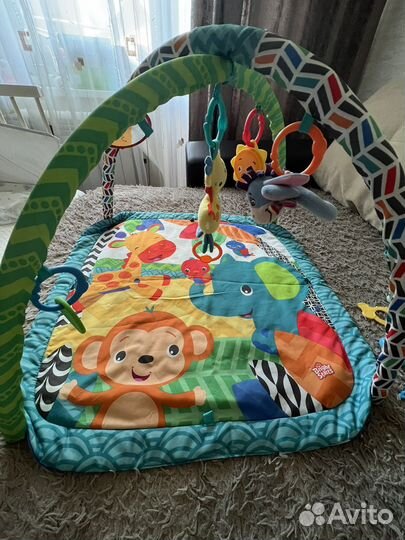 Развивающий коврик bright starts с доп.Игрушками