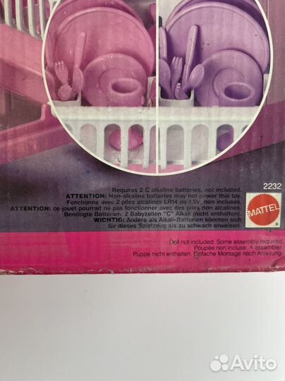 Barbie мебель pink magic action dishwasher 1991