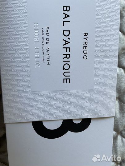 Оригинал Byredo Bal D'afrique