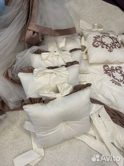 Балдахин бортики, постельное бельё для малыша