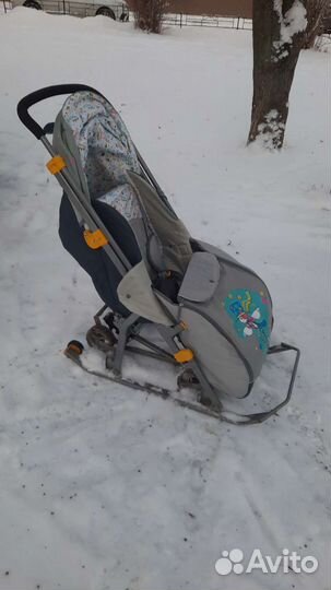 Детские санки коляска