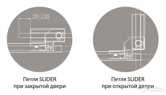 Душевой уголок Cezares slider-AH-1-80-70/80-C-nero