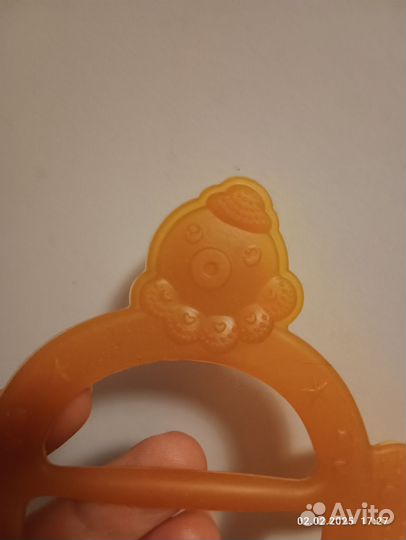 Прорезыватель грызунок на руку силиконовый