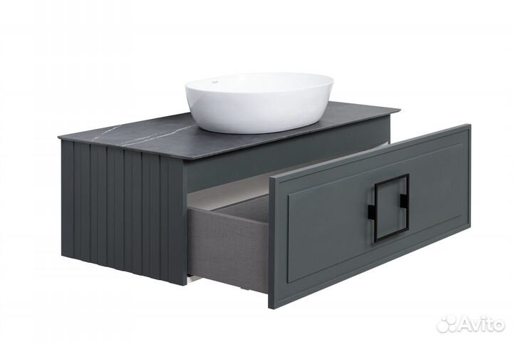 Тумба с раковиной La Fenice Cubo FNC-01-CUB-G-100