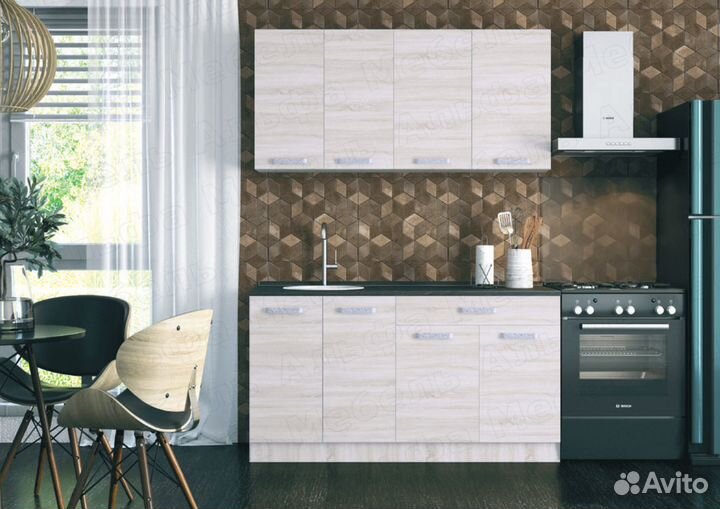 Кухонный гарнитур Асти с доводчиками на петлях