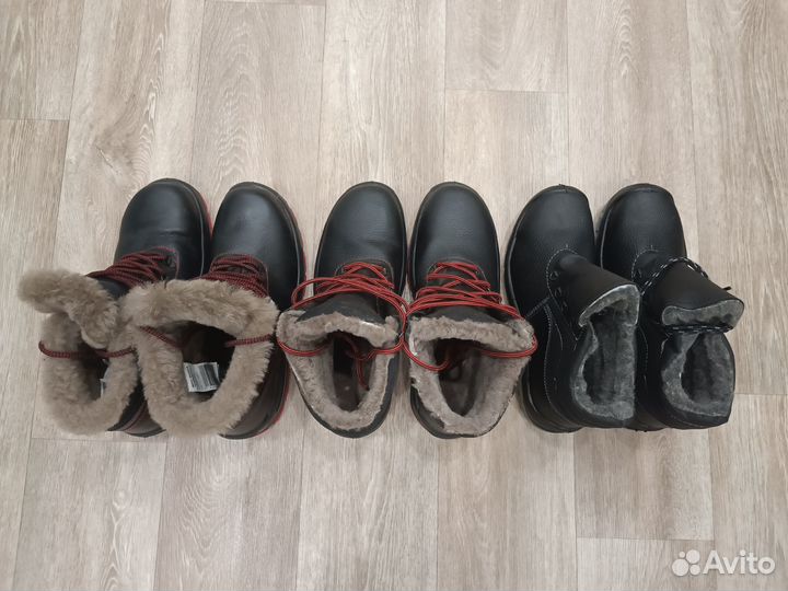 42р. Рабочие зимние ботинки новые