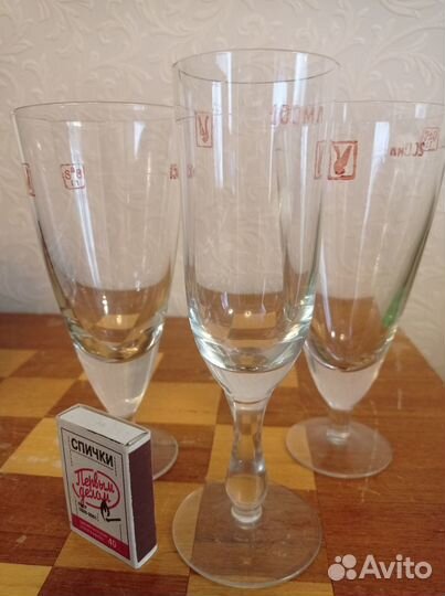 Мерные поверенные фужеры СССР 100, 150,200 мл