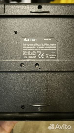 Комплект игровая клавиатура+мышь a4tech gk-300a+r4