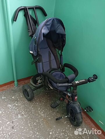 Велосипед коляска с ручкой