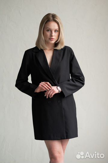 Платье пиджак оверсайз