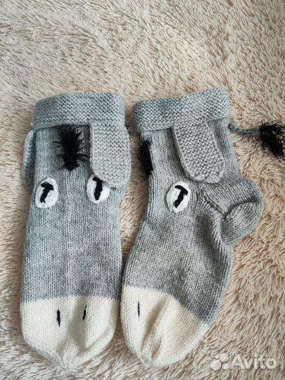 Носки вязанные, ручная работа