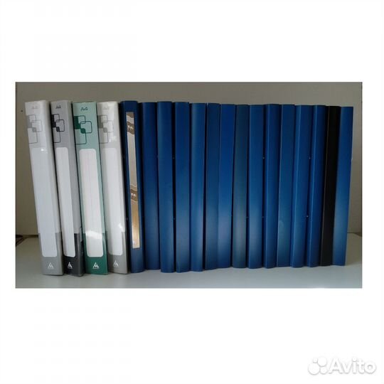 Папки для бумаг А4 на 2 кольцах, пластик / 20 шт