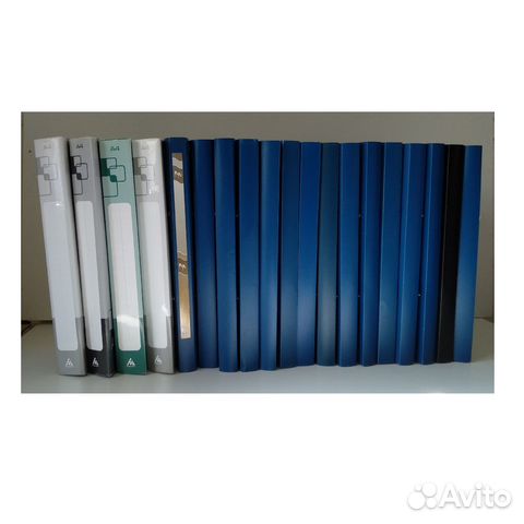 Папки для бумаг А4 на 2 кольцах, пластик / 20 шт