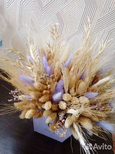 Коробочка из сухочветов