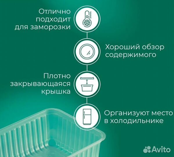 Контейнер для хранения еды, обедов, специй и замор