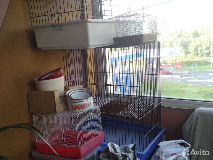 Клетки, домики, поилки и т.д