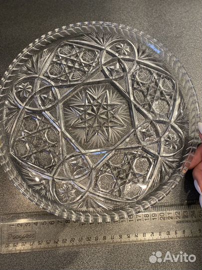 Хрустальный поднос