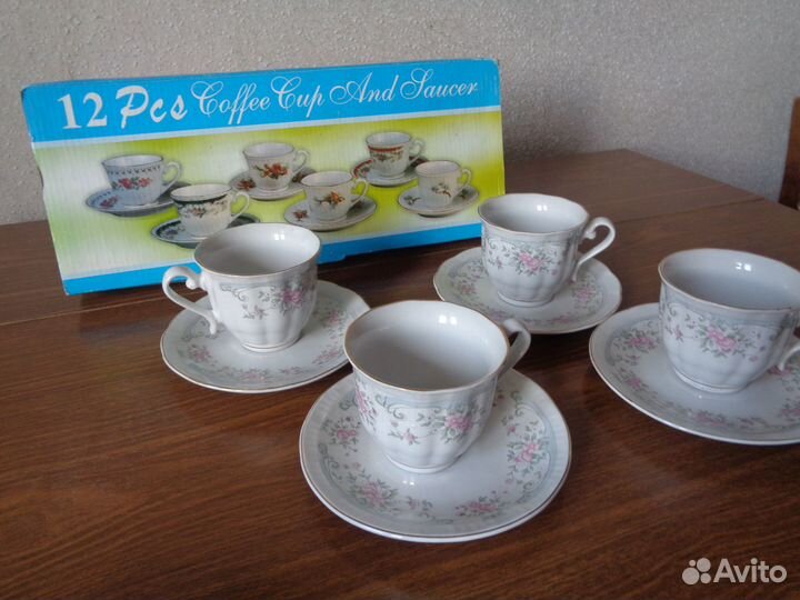 Новые наборы кружечек,Чайных пар,рюмок и стопок