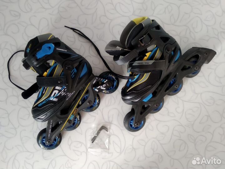 Роликовые коньки детские раздвижные с защитой