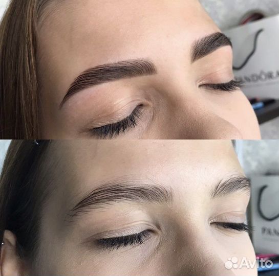 Коррекция, окрашивание, ламинирование бровей