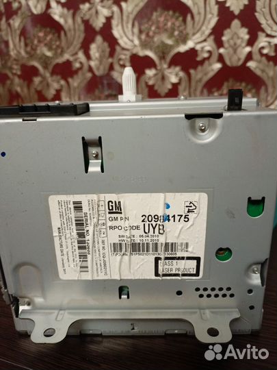 Штатная Магнитола на Chevrolet cruze